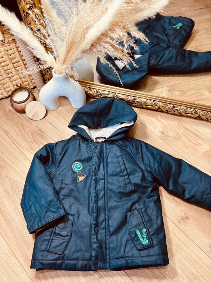 Taille 2 ans manteau 2 en 1 garçon DPAM bleu marine 💙