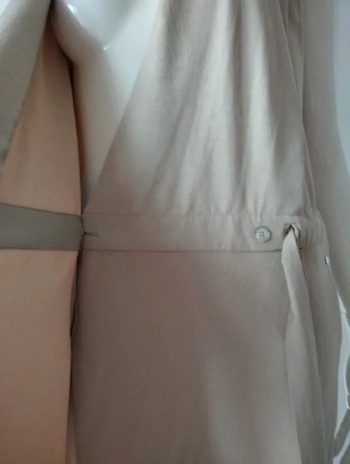 Robe marron clair cache coeur avec poches Lola - photo numéro 4
