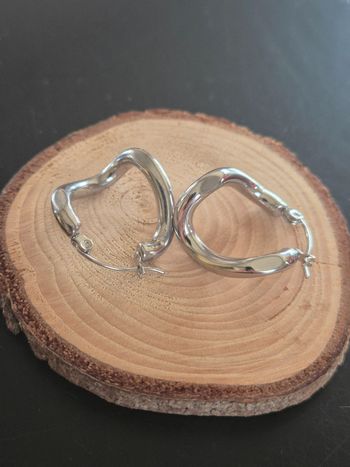Boucles d'oreilles torsadé en acier