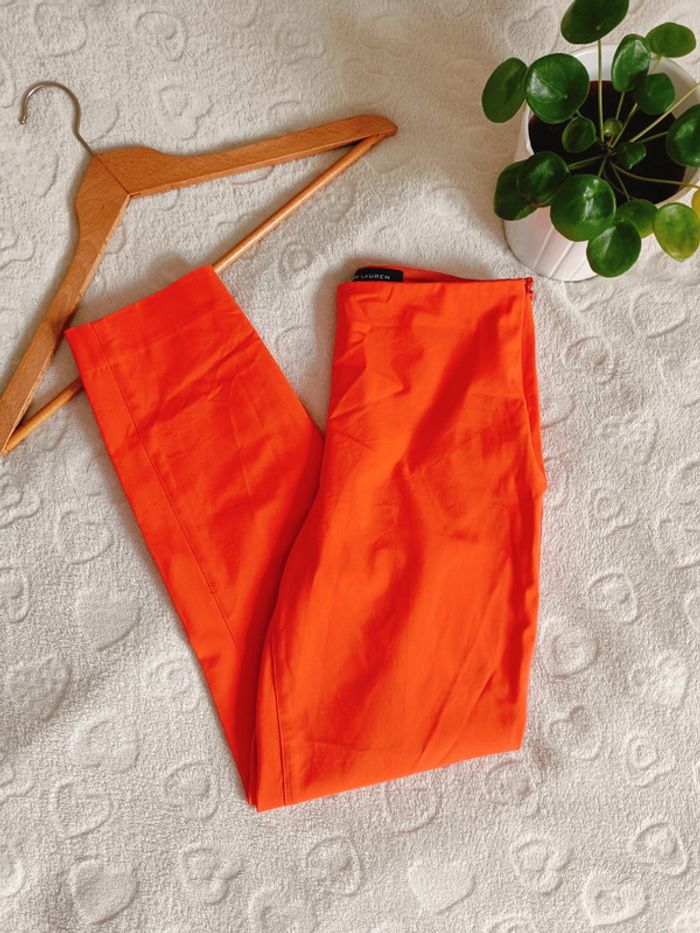 Pantalon Ralph Lauren orange ajusté - photo numéro 2