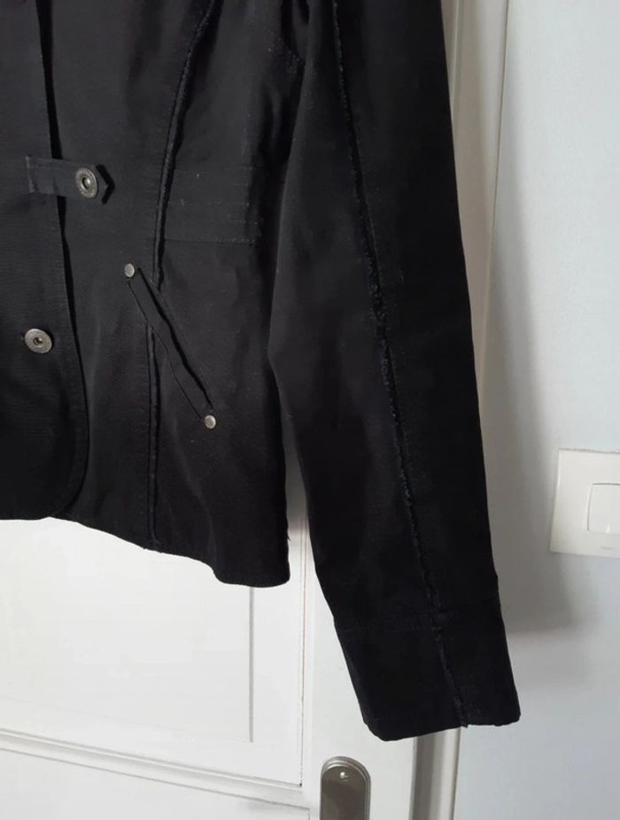 Veste en jean noire T40 - photo numéro 3