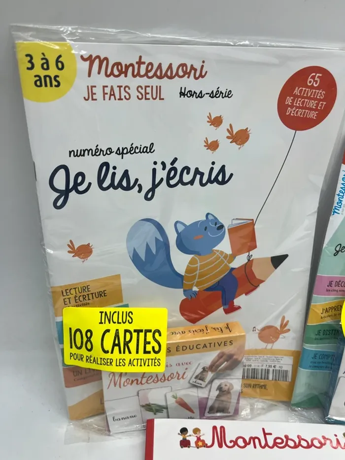 Lot de 3 livres d'activité Je fais seul Montessori ecriture je compte je lis Neuf - photo numéro 2