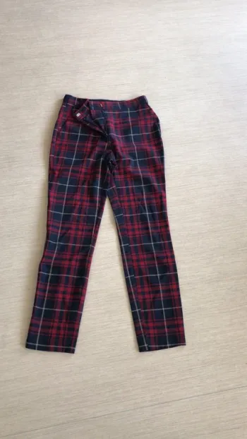 Pantalon imprimé écossais