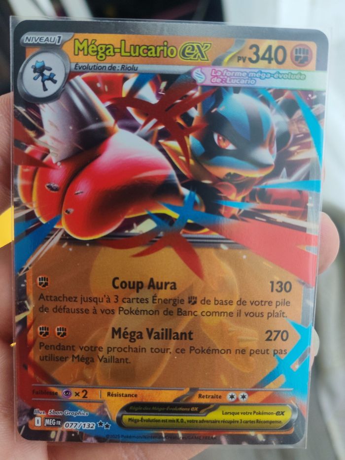 Carte pokémon Lucario ex 077/132