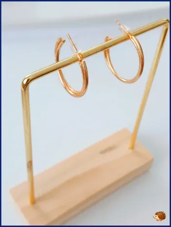 Boucles d'oreille Créole doré tendance été
