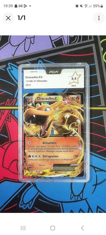 Dracaufeu EX 11/106 XY ETINCELLES PCA 9.5