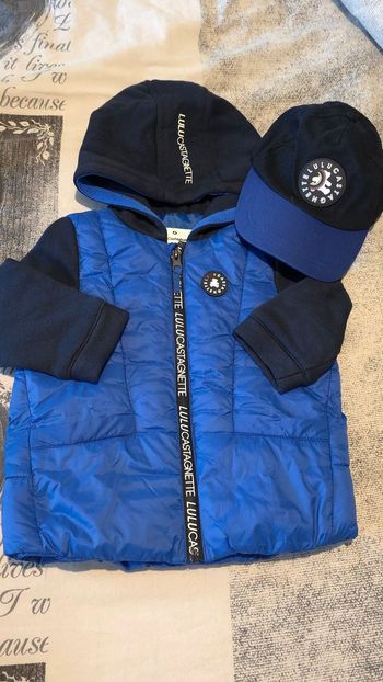 💙💙🤩🤩Superbe ensemble Blouson mi saison et casquette 18 mois garçon🤩🤩💙💙