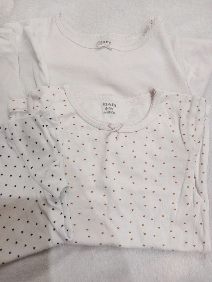 4 maillots de corps ML 4/5 ans - photo numéro 2