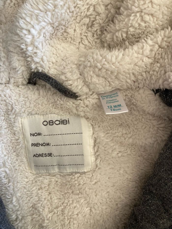 Manteau duffle coat hiver fourré 12 mois - photo numéro 2