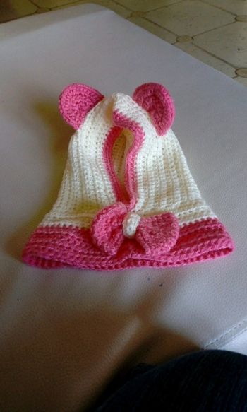 Bonnet tricoté mains