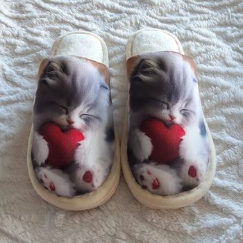 Chausson chaton cœur T43 