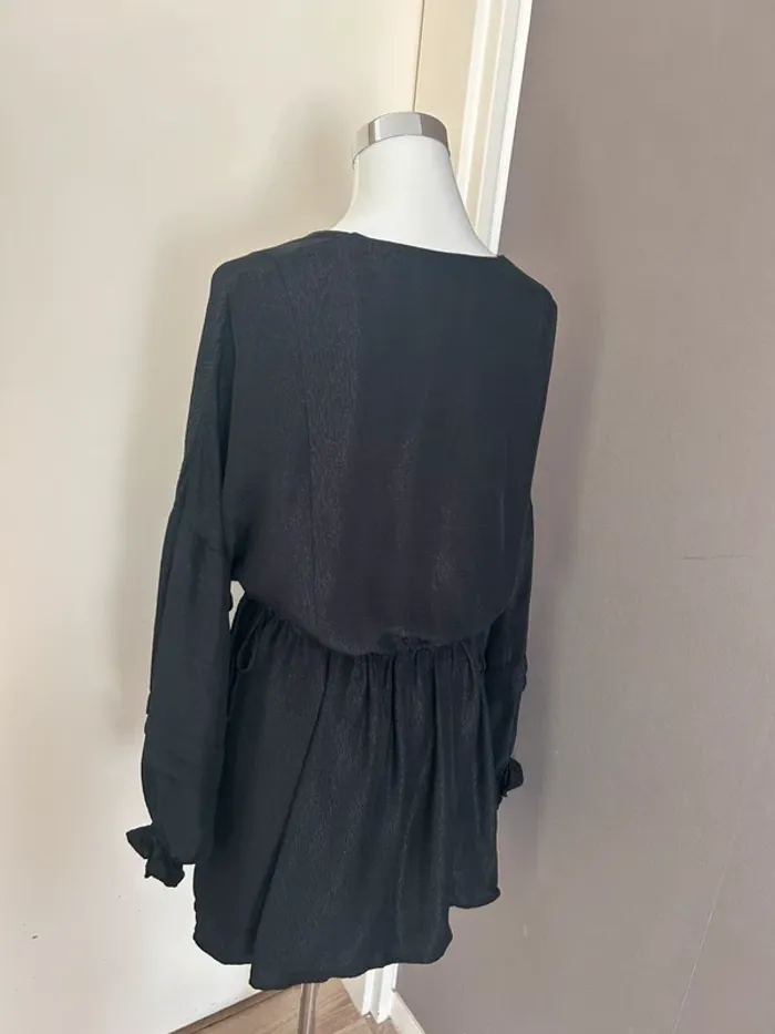 Sezane robe noire, soie modèle pat femme, taille 38 - photo numéro 9