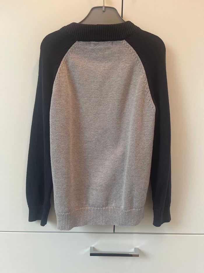 Gilet La Redoute bleu marine et gris clair - photo numéro 3