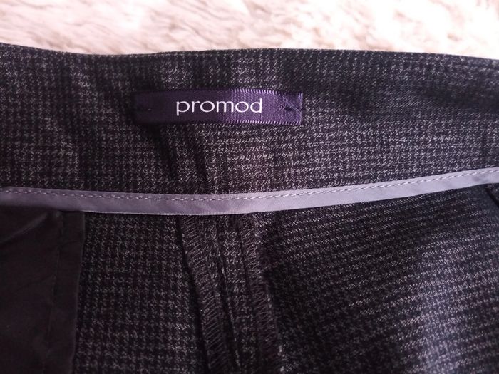 Pantalon court cigarette T38 pied de poule gris noir - Promod - photo numéro 16
