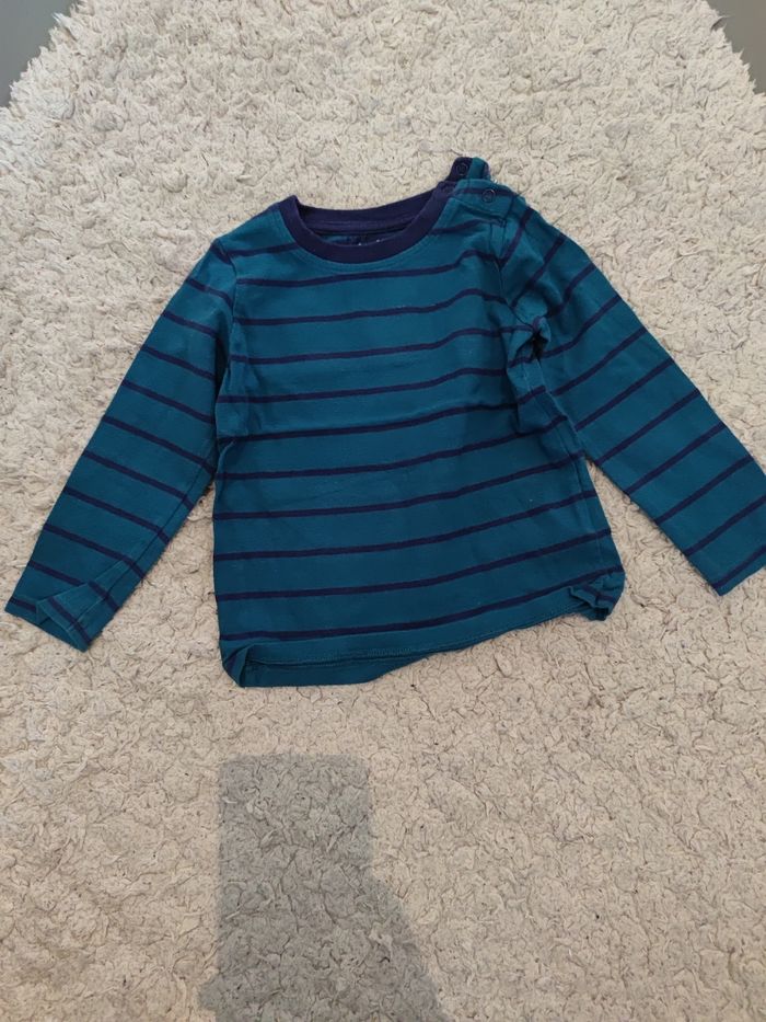 T shirt manches longues garçon 12 mois