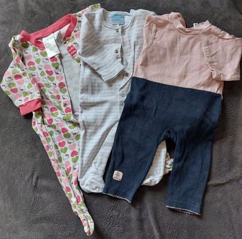 Lot 3 pyjamas légers 3 mois