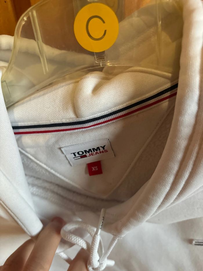 Pull tommy Hilfiger blanc femme taille XS - photo numéro 2