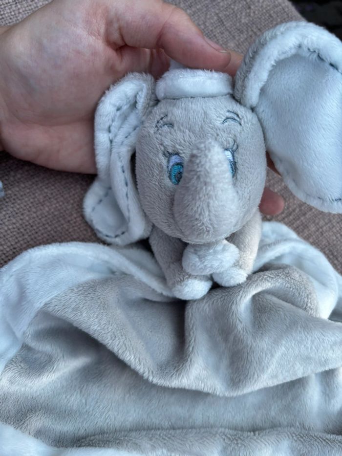 Doudou gris et blanc Disney Dumbo - photo numéro 2