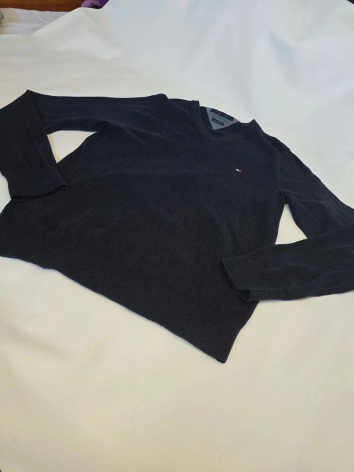 Pull Col v Cotton cashmere vintage - photo numéro 5