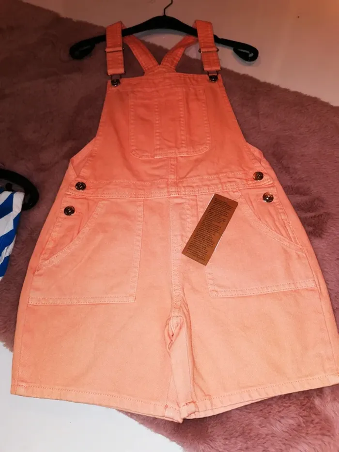 Salopette 10 ans orange