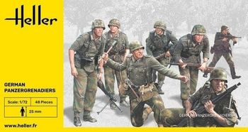 HELLER 49606 Figurines Panzergrenadiers Allemands 1/72