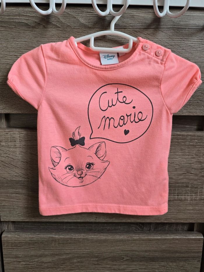 Vêtement Bébé Fille - T-shirt Marie - Disney - 9 mois - photo numéro 2