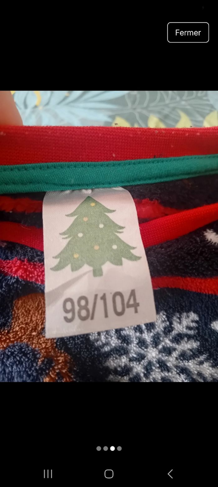 Haut de pyjama Noël - photo numéro 3