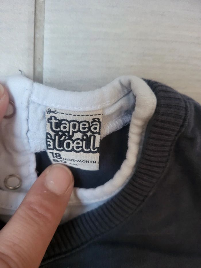 Tshirt manches longues epais 18mois - photo numéro 3