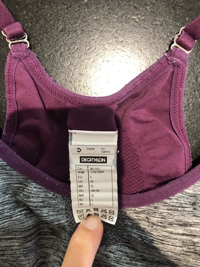 Brassière de sport Taille L - photo numéro 3