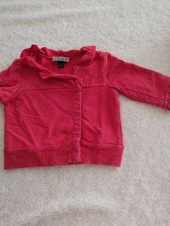 Gilet fille rose ikks 6 mois