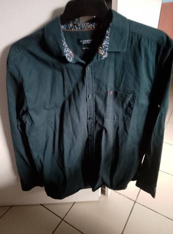 Chemise homme vert émeraude foncés Armand Thiery TL