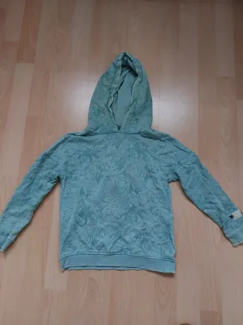 Sweat fin capuche effet used