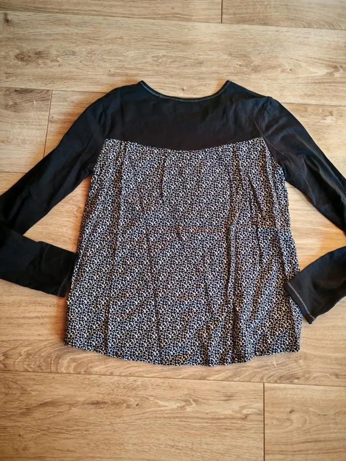 Manches longues ikks cœur bi matière 12 ans - photo numéro 4