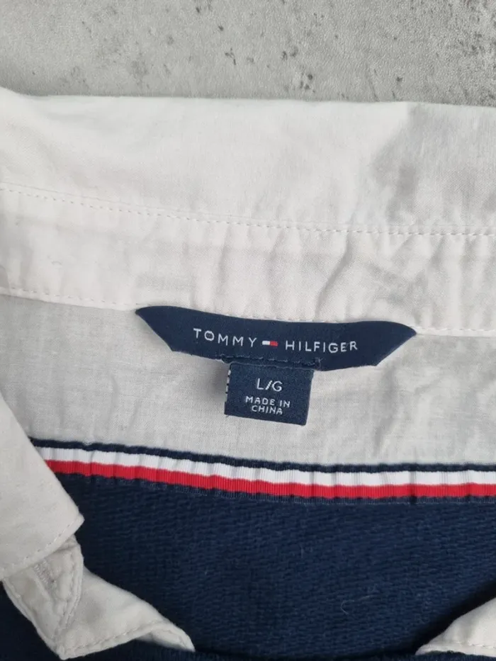 Sweat effet superposé Tommy Hilfiger bleu marine, L Femmes - photo numéro 6