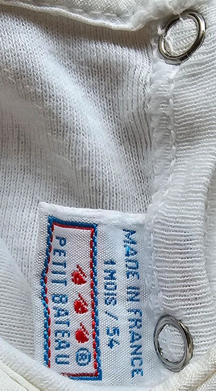Body à col Petit Bateau 1 mois - photo numéro 3