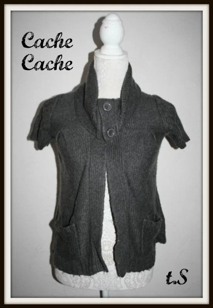 Gilet gris Cache Cache