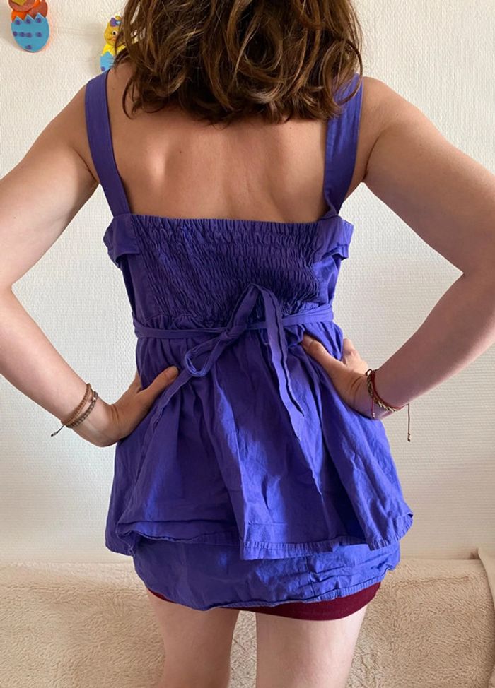 🎀 Tunique bustier violette🔹t.40 - photo numéro 2
