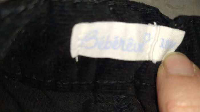 Pantalon velours noir 18 mois - photo numéro 5