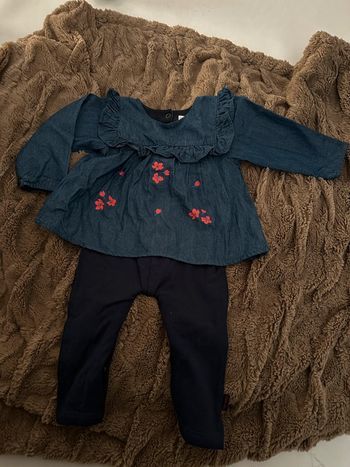 Combinaison pantalon p’tit bisou 9m jeans