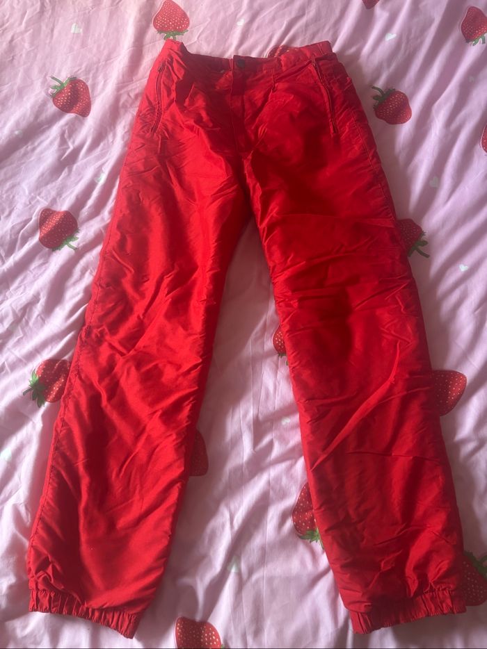 Pantalon de ski rouge 16 ans
