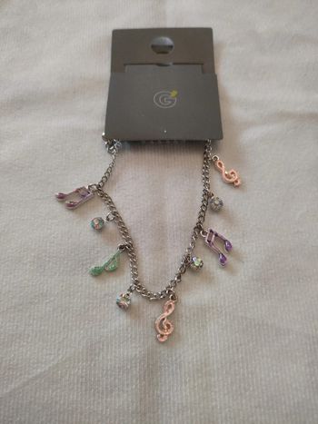 Bracelet notes de musique Neuf