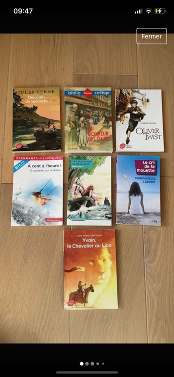 Livres classiques / étudiés collège