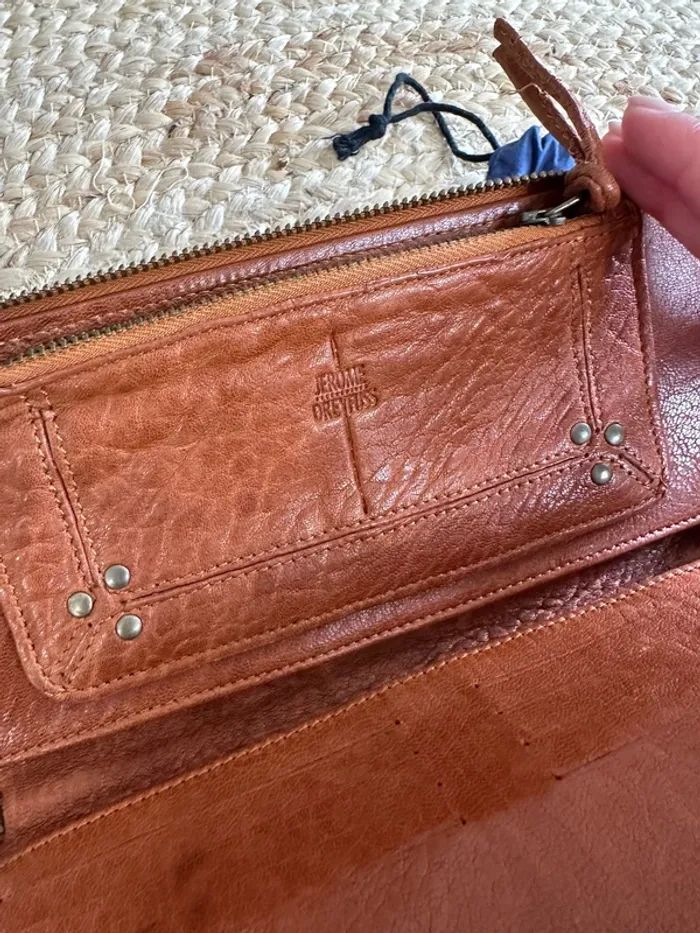 Sac à main Jerome Dreyfuss Oscar camel marron - photo numéro 7