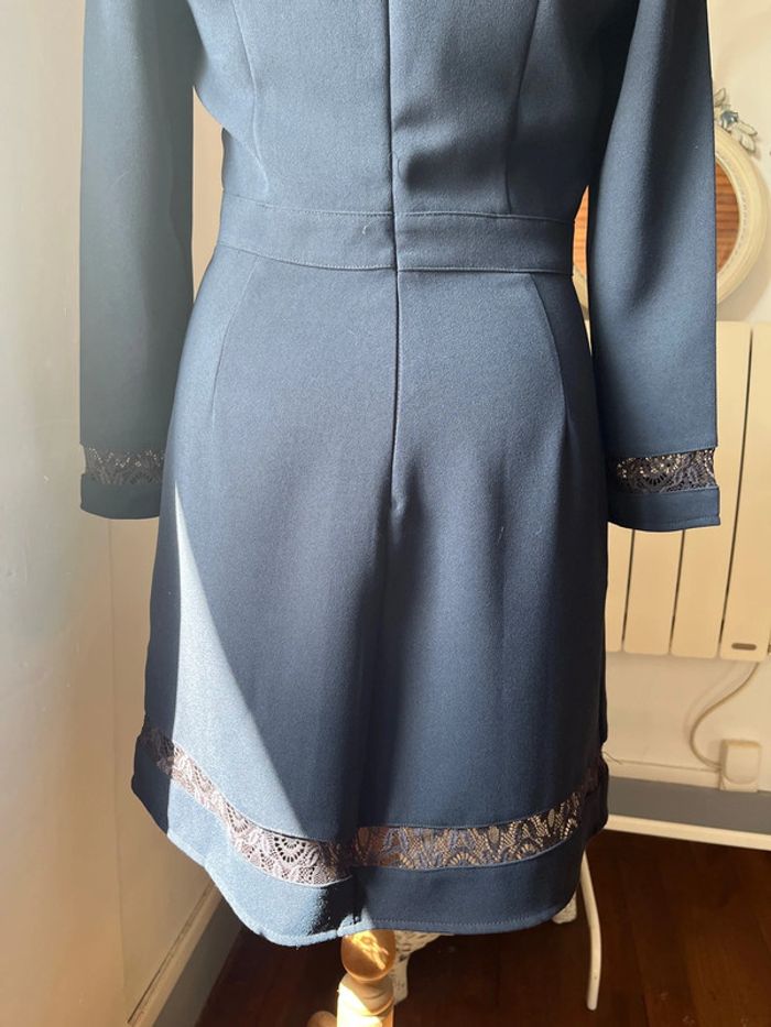Robe chic bleue et dentelle La P’tite Étoile - taille 1 - photo numéro 6