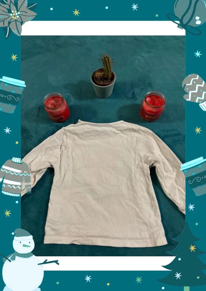 Tee shirt à manche longue obaibi taille 12 mois - photo numéro 2