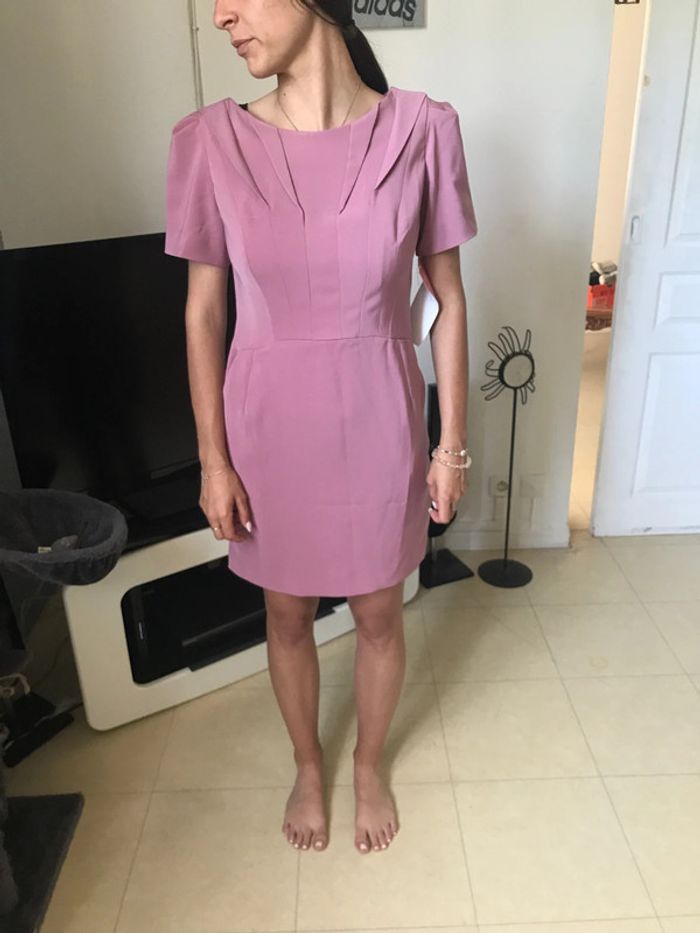 Robe tailleur rose pastel - photo numéro 5