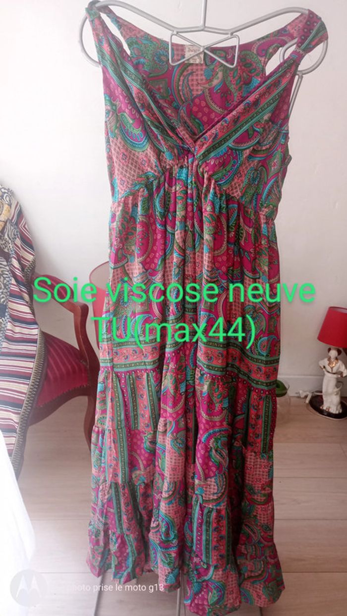 Robe longue neuve soie bohème