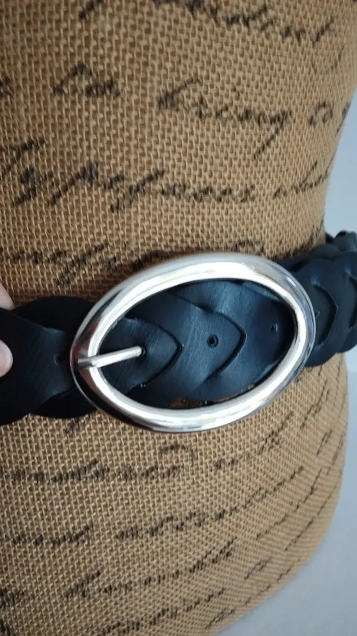 Ceinture noire croisée 90 cm - photo numéro 8