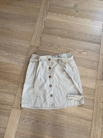 Jupe en lin et coton