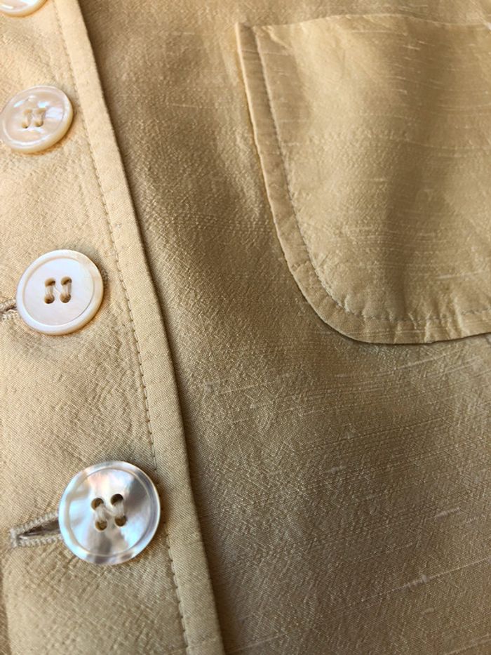 Jolie veste jaune pastel vintage M - photo numéro 4